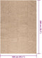 vidaXL - Vloerkleed - ZIZUR - binnen - en - buiten - 140x200 - cm - jute - look
