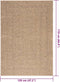 vidaXL - Vloerkleed - ZIZUR - binnen - en - buiten - 140x200 - cm - jute - look