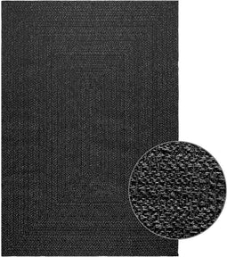 vidaXL - Vloerkleed - ZIZUR - binnen - en - buiten - 140x200cm - jute - look - antraciet