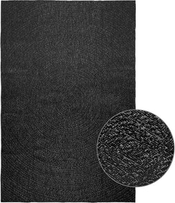 vidaXL - Vloerkleed - ZIZUR - binnen - en - buiten - 160x230cm - jute - look - antraciet