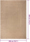 vidaXL - Vloerkleed - ZIZUR - binnen - en - buiten - 200x290 - cm - jute - look