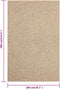 vidaXL - Vloerkleed - ZIZUR - binnen - en - buiten - 200x290 - cm - jute - look