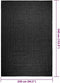 vidaXL - Vloerkleed - ZIZUR - binnen - en - buiten - 240x340cm - jute - look - antraciet