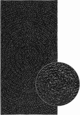 vidaXL - Vloerkleed - ZIZUR - binnen - en - buiten - 60x110 - cm - jute - look - antraciet