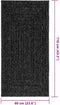 vidaXL - Vloerkleed - ZIZUR - binnen - en - buiten - 60x110 - cm - jute - look - antraciet
