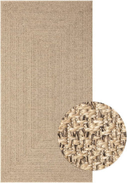 vidaXL - Vloerkleed - ZIZUR - binnen - en - buiten - 80x150 - cm - jute - look