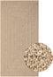 vidaXL - Vloerkleed - ZIZUR - binnen - en - buiten - 80x150 - cm - jute - look