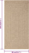vidaXL - Vloerkleed - ZIZUR - binnen - en - buiten - 80x150 - cm - jute - look