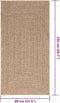 vidaXL - Vloerkleed - ZIZUR - binnen - en - buiten - 80x150 - cm - jute - look