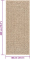 vidaXL - Vloerkleed - ZIZUR - binnen - en - buiten - 80x200 - cm - jute - look