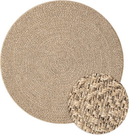 vidaXL - Vloerkleed - ZIZUR - binnen - en - buiten - 90 - cm - jute - look
