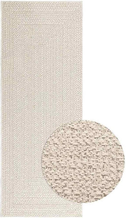 vidaXL - Vloerkleed - ZIZUR - room - binnen - en - buiten - 80x200 - cm - jute - look