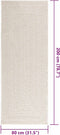 vidaXL - Vloerkleed - ZIZUR - room - binnen - en - buiten - 80x200 - cm - jute - look