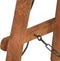 vidaXL Vloerlamp E27 massief mangohout messingkleurig