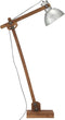 vidaXL Vloerlamp E27 massief mangohout zilverkleurig