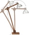 vidaXL Vloerlamp E27 massief mangohout zilverkleurig