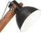 vidaXL Vloerlamp E27 massief mangohout zwart