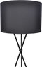 VidaXL Vloerlamp - Hoge Standaard - zwart