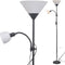 vidaXL Vloerlamp zwart