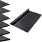 vidaXL - Vloermat - anti-slip - 1 - mm - glad - 1,2x2 - m - rubber