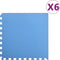 vidaXL - Vloermatten - 6 - st - 2,16 - ㎡ - EVA-schuim - blauw