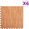 vidaXL - Vloermatten - 6 - st - 2,16 - ㎡ - EVA-schuim - houtnerfprint