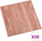 vidaXL - Vloerplanken - 20 - st - zelfklevend - 1,86 - m² - PVC - rood