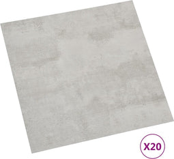 vidaXL - Vloerplanken - 20 - st - zelfklevend - 1,86 - m² - PVC - lichtgrijs