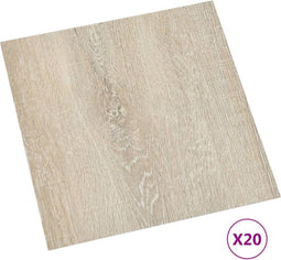 vidaXL - Vloerplanken - 20 - st - zelfklevend - 1,86 - m² - PVC - beige