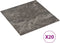 vidaXL - Vloerplanken - 20 - st - zelfklevend - 1,86 - m² - PVC - zwart - marmerpatroon