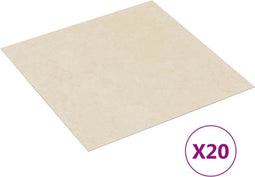 vidaXL - Vloerplanken - 20 - st - zelfklevend - 1,86 - m² - PVC - beige