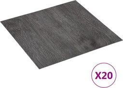 vidaXL - Vloerplanken - 20 - st - zelfklevend - 1,86 - m² - PVC - bruin