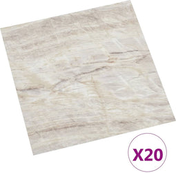 vidaXL - Vloerplanken - 20 - st - zelfklevend - 1,86 - m² - PVC - beige