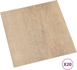 vidaXL - Vloerplanken - 20 - st - zelfklevend - 1,86 - m² - PVC - bruin