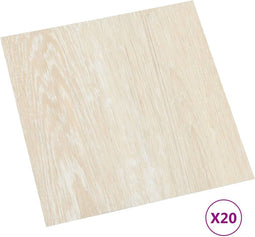 vidaXL - Vloerplanken - 20 - st - zelfklevend - 1,86 - m² - PVC - beige