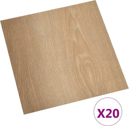 vidaXL - Vloerplanken - 20 - st - zelfklevend - 1,86 - m² - PVC - bruin