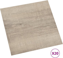 vidaXL - Vloerplanken - 20 - st - zelfklevend - 1,86 - m² - PVC - taupe