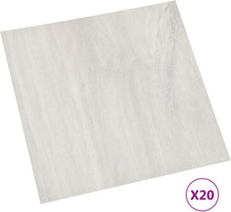 vidaXL - Vloerplanken - 20 - st - zelfklevend - 1,86 - m² - PVC - crèmekleurig