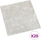 vidaXL - Vloerplanken - 20 - st - zelfklevend - 1,86 - m² - PVC - lichtgrijs
