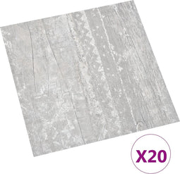vidaXL - Vloerplanken - 20 - st - zelfklevend - 1,86 - m² - PVC - grijs