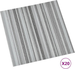 vidaXL - Vloerplanken - 20 - st - zelfklevend - 1,86 - m² - PVC - lichtgrijs