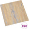 vidaXL - Vloerplanken - 20 - st - zelfklevend - 1,86 - m² - PVC - bruin