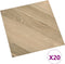vidaXL - Vloerplanken - 20 - st - zelfklevend - 1,86 - m² - PVC - gestreept - bruin