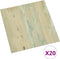 vidaXL - Vloerplanken - 20 - st - zelfklevend - 1,86 - m² - PVC - lichtbruin