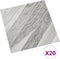 vidaXL - Vloerplanken - 20 - st - zelfklevend - 1,86 - m² - PVC - gestreept - grijs