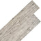 vidaXL - Vloerplanken - niet-zelfklevend - 5,26 - m² - 2 - mm - PVC - glanzend - grijs
