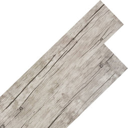 vidaXL - Vloerplanken - zelfklevend - 2,51 - m² - 2 - mm - PVC - washed - eiken