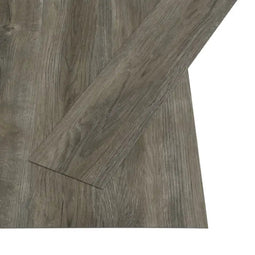vidaXL - Vloerplanken - zelfklevend - 4,46 - m² - 3 - mm - PVC - glanzend - grijs
