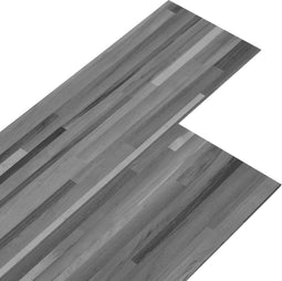 vidaXL - Vloerplanken - zelfklevend - 5,21 - m² - 2 - mm - PVC - gestreept - grijs