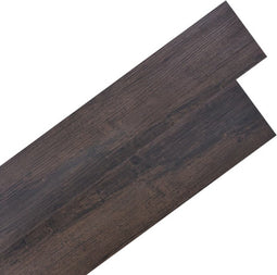 vidaXL - Vloerplanken - zelfklevend - 5,21 - m² - 2 - mm - PVC - donkerbruin